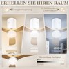 HOMCOM Lubų ventiliatorius su apšvietimu ir nuotoliniu valdymu 117 cm LED lempa su ventiliatoriumi, 3 sparnais, grįžtamuoju nuolatinės srovės varikliu, 3 šviesos spalvomis, 6 greičiais, laikmačiu miegamajam