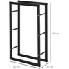 HOMCOM Malkų laikiklis stovas 100 kg - Juodas L60 x W25 x H100 cm