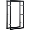 HOMCOM Malkų laikiklis stovas 100 kg - Juodas L60 x W25 x H100 cm
