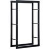 HOMCOM Malkų laikiklis stovas 100 kg - Juodas L60 x W25 x H100 cm