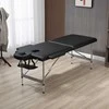 HOMCOM Masažo stalas sulankstomas Profesionalus 7 zonų masažo stalas, reguliuojamo aukščio, pakraunamas iki 130 kg, idealiai tinka SPA ir salonams, juodas