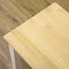 HOMCOM suoliukas, 2 vietų valgomojo suoliukas, medinis suoliukas, virtuvės suoliukas, svetainės suoliukas virtuvei, prieškambariui, išlaiko iki 220 kg, pušies mediena, baltas, 102 x 36 x 45 cm