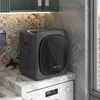 HOMCOM Mini džiovyklė su 6 programomis, LED jutikliniu ekranu, 4kg, iki 60℃, 800W, pastatoma arba montuojama ant sienos, su išmetimo sistema ir apsauga nuo perkaitimo, drabužių džiovyklė, pilka