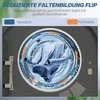 HOMCOM Mini džiovyklė su 6 programomis, LED jutikliniu ekranu, 4kg, iki 60℃, 800W, pastatoma arba montuojama ant sienos, su išmetimo sistema ir apsauga nuo perkaitimo, drabužių džiovyklė, pilka