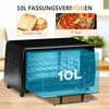 Gruzdintuvė Homcom Mini elektrinė orkaitė 10l