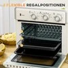 Gruzdintuvė Homcom Mini konvekcinė orkaitė 20 l, kepimo krosnelė "7 in 1" 1400 W