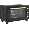 Kaitlentė "HOMCOM" mini orkaitė 16 L 1400 W Mini orkaitė 100-230 ℃ 60 min. laikmatis, su grilio grotelėmis ir kepimo skardomis, picų kepimo krosnelė su dėklo rankena, trupinių padėklas juodas