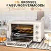 Gruzdintuvė HOMCOM Mini orkaitė 21L Picų kepimo krosnelė Mini orkaitė Kepimo skardos kepimo padėklas Drobulių kepimo padėklas 1400W Stalinė orkaitė 1h Laikmatis 100-230°C Metalinis kremas