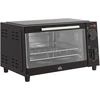 Elektrinė krosnelė HOMCOM mini orkaitė 9L, su kepimo skarda, grotelėmis, 100 °C-230 °C, reguliuojama temperatūra ir kepimo laikas, 60 min. laikmatis, 750 W, nerūdijantis plienas, juoda