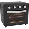 Homcom Mini orkaitė su konvekcija 30L Mini orkaitė su kepimo skardomis, grilio grotelėmis ir padėklu trupiniams, 90 °C-230 °C karšto oro gruzdintuvė, 7 režimai, kepimo krepšys, 60 min. laikmatis, 1600 W, metalinė