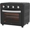 Homcom Mini orkaitė su konvekcija 30L Mini orkaitė su kepimo skardomis, grilio grotelėmis ir padėklu trupiniams, 90 °C-230 °C karšto oro gruzdintuvė, 7 režimai, kepimo krepšys, 60 min. laikmatis, 1600 W, metalinė