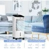 "HOMCOM" mini oro kondicionierius "3-in-1", oro drėkintuvas, nešiojamas oro aušintuvas, 3 lygių ventiliatorius, 60° osciliacija, laikmatis, nuotolinio valdymo pultas