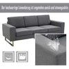 HOMCOM minkšta 3-vietė sofa - tamsiai pilka 200 x 82 x 78 cm