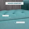 Homcom Minkštas suolas su daiktadėže iki 120 kg - žalias 126 x 48,5 x 47 cm