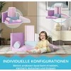 HOMCOM minkštos statybinės kaladėlės 7 putplasčio statybinių kaladėlių rinkinys milžiniškos statybinės kaladėlės statybinis žaislas putplasčio kaladėlės 1-3 metų vaikams odos imitacija EPE