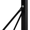 HOMCOM Mobilus krepšinio stovas Krepšinio lankas su reguliuojamo aukščio stovu, plienas+plastikas, juodas, 90 x 165 x 302-352 cm