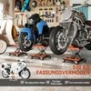 HOMCOM 500 kg motociklo keltuvas, reguliuojamas aukštis 135-390 mm, žirklinis keltuvas motociklų ir dviračių remontui garaže ir lauke