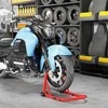 HOMCOM motociklo stovo rinkinys priekiniam/galiniam ratui, montavimo stovas, motociklo keltuvas iki 544 kg, plieno, raudonas