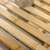 HOMCOM Paplūdimio lentyna 4 pakopų bambuko knygų lentyna, biuro lentyna, sandėliavimo lentyna, dokumentų lentyna, virtuvės lentyna, natūrali, 62x33x112cm