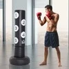 HOMCOM pastatoma bokso kriaušė 176 cm, smūgiavimo krepšys su stovu