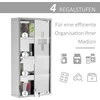 Homcom Pirmosios pagalbos spintelė su užraktu 30 x 12 x 60 cm