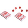 HOMCOM pokerio lagaminas, pokerio rinkinys, 500 žetonų, 2 kortų kaladės, 5 kauliukai, aliumininis lagaminas, pokerio rinkinys, žetonai, lagaminas, aliuminis + polistirenas, 55,5x22x6,5 cm
