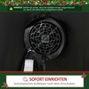 HOMCOM Pripučiama kalėdinė dekoracija, 2,4 m Kalėdų senelis su LED apšvietimu, sodo dekoracija, savaime pripučiamos kalėdinės lemputės, skirtos naudoti patalpose ir lauke
