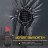 Pripučiama kalėdinė dekoracija pingvinas su 3 LED lemputėmis, raudona, juoda ir balta, 162 × 100 × 250 cm