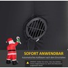 Homcom Pripučiamas Kalėdų senelis 250 cm LED su pūstuvu - Kalėdų dekoracijos 140 x 85 x 250 cm