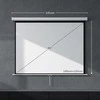 Projektorius HOMCOM Projektoriaus ekranas 171 x 128 cm 84 colių 4:3 HD 4K projekcinis ekranas plastikas, metalas namų kinui