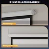 Projektorius HOMCOM projektoriaus ekranas 171 x 128 cm, 84 colių, 4:3 HD 4K, plastikinis, metalinis, namų kinui