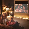 Projektorius "HOMCOM" projektoriaus ekranas 172 x 96 cm rankinis projekcinis ekranas, ritininis ekranas 4K, HD, namų kino ir prezentacijų ekranas, baltos spalvos
