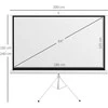 HOMCOM projektoriaus ekranas su stovu 186 x 105 cm 84 colių 16:9 HD 4K ritininis ekranas