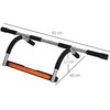 "HOMCOM Pull-up bar" daugiafunkcinis treniruočių laikiklis, durų strypas, pagamintas iš plieno ir putplasčio, juodas+pilkas, 92x40x17cm