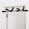 "HOMCOM Pull-up bar" daugiafunkcinis treniruočių laikiklis, durų strypas, pagamintas iš plieno ir putplasčio, juodas+pilkas, 92x40x17cm