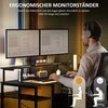 HOMCOM Rašomasis stalas, L formos kompiuterio stalas 137 x 140 x 139,5 cm Kampinis rašomasis stalas su 6 lentynomis, biuro rašomasis stalas su monitoriaus stovu, USB, kištukiniu lizdu, skirtas namų biurui, biurui, juodas