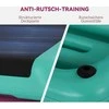 HOMCOM aerobikos ir fitneso treniruoklis stepo platforma, reguliuojamo aukščio 10 cm/15 cm/20 cm, PVC PP, juoda+žalia+violetinė, 110 x 40 x 20 cm