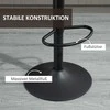 HOMCOM 2 dalių baro kėdžių rinkinys, reguliuojamo aukščio virtuvinės kėdės su kojų atrama, besisukančios, rudos spalvos, 43 x 46,5 x 89–110 cm