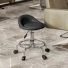 HOMCOM Reguliuojamo aukščio taburetė su atlošu Pasukama taburetė 59-75 cm Darbo taburetė 360° pasukama taburetė Biurui skirta taburetė Salonas Masažas Spa Juoda