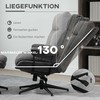 "HOMCOM Relax" fotelis su taburete, televizoriaus fotelis su pasukamu pagrindu, televizoriaus fotelis su atsilenkimo funkcija, 150 kg, tamsiai pilka