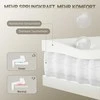 HOMCOM Ritininis biuro krėslas su aukso detalėmis, kompiuterio kėdė su metaliniu pagrindu, aksomo imitacijos audinio apmušalas, kreminės baltos spalvos