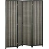 HOMCOM Screen 4 dalių 180 x 180 cm kambario pertvara iš bambuko, sulankstomas privatumo ekranas, kambario pertvara, pertvara gyvenamajam kambariui, rudos spalvos