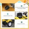 HOMCOM sėdimas ekskavatorius, vaikiškas traktorius su kaušu 3 metų vaikams, paspiriamas automobilis, 114x41x54 cm