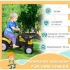 HOMCOM sėdimas ekskavatorius, vaikiškas traktorius su kaušu 3 metų vaikams, paspiriamas automobilis, 114x41x54 cm