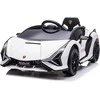 HOMCOM SIAN SUV 2 važiavimo režimai, elektrinis automobilis su nuotolinio valdymo pulteliu, ypač plačios padangos, muzika (MP3/USB), lengvas, 37-60 mėn