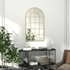 Homcom Sieninis veidrodis spintos veidrodis 110 x 62 cm aukso spalvos