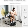 HOMCOM Sissy pritūpimų pritūpimų kelio lenkimo treniruoklis kojų pilvo treniruoklis 3in1 reguliuojamas iki 120 kg plieno juodas 50x97x44,5-56,5 cm
