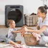 HOMCOM drabužių džiovyklė, 6 programos, 40-60℃, 4kg talpa, kompaktiška, jutiklinis valdymas, pilka
