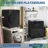 HOMCOM skalbyklės džiovyklė, 6 programos, 40-60℃, 4kg talpa, kompaktiška, jutiklinis valdymas, juoda