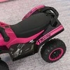 HOMCOM Šliaužimo automobilis Vaikų transporto priemonė Pedalinis automobilis Šviesos muzika 18-36 mėnesių Plastikinis plienas Rožinis 67.5x38x44cm